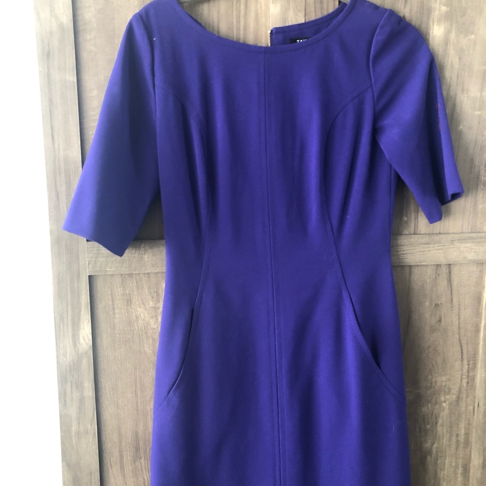 Tahari seamed A-Line dress